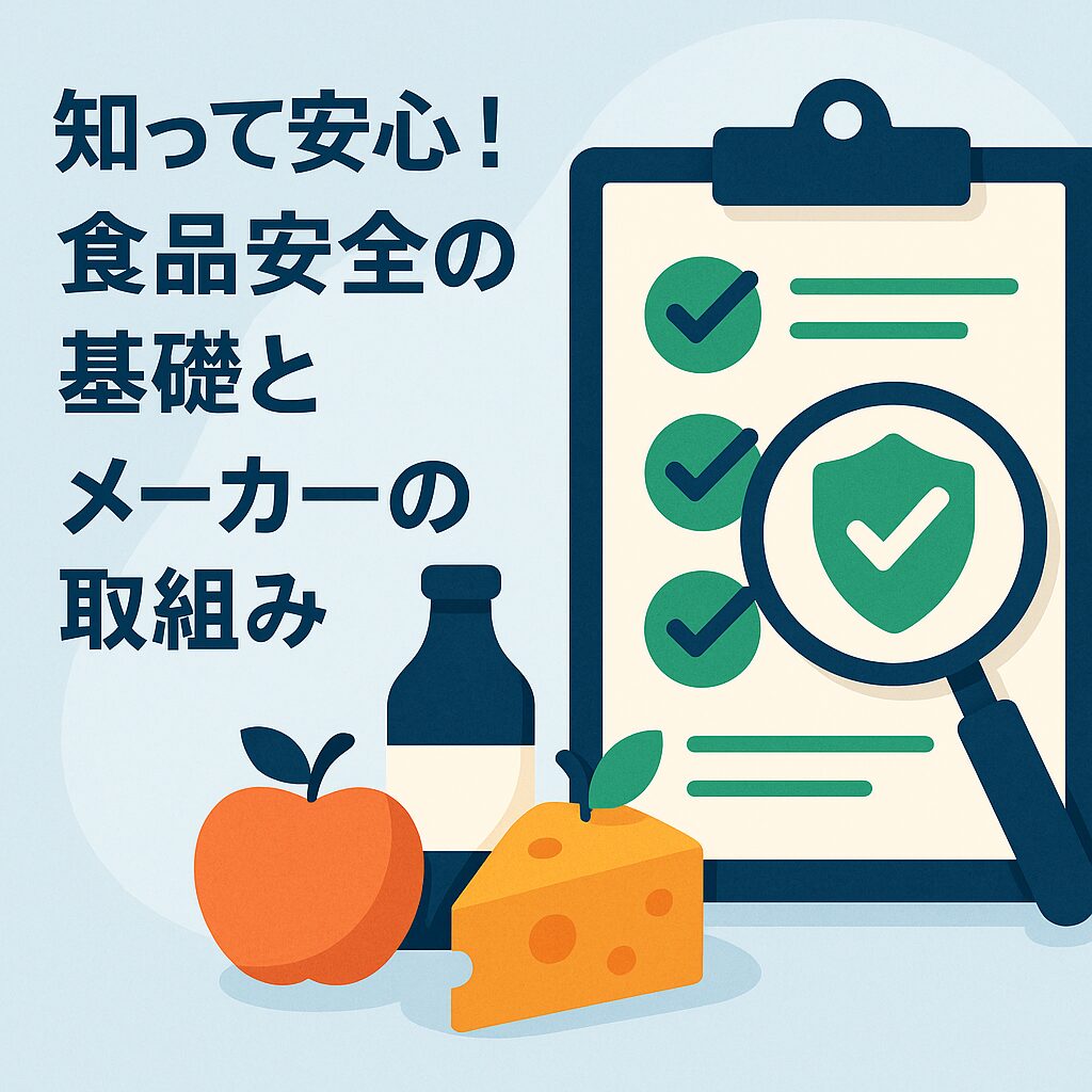 知って安心！食品安全の基礎とメーカーの取組み